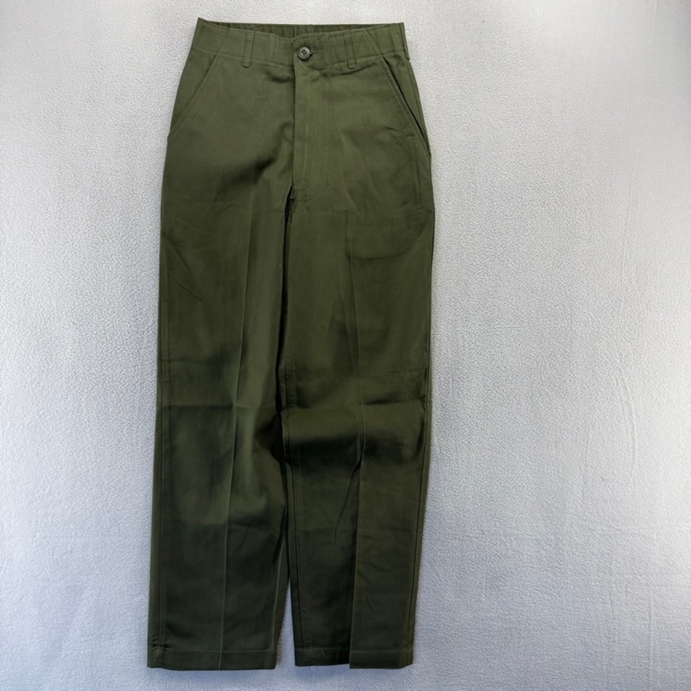 VIntage OG 507 Military pants Men's FITS 26x30 Green baker Fatigue Trousers Mens